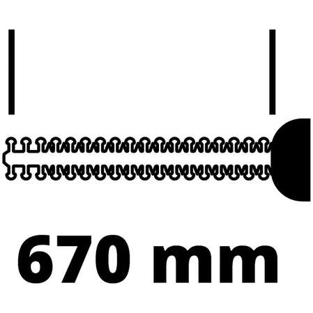 Кусторез Einhell GE-EH 7067, 700Вт,67см,30мм 3403340