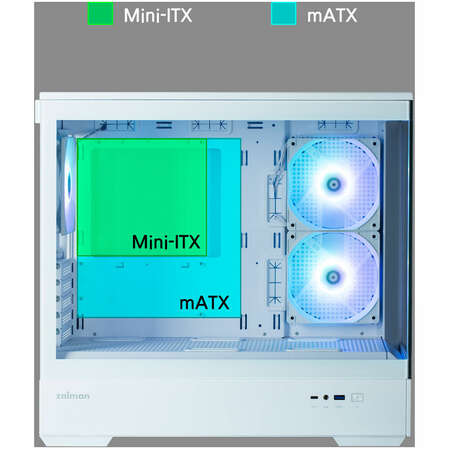 Корпус MicroATX Minitower Zalman P30 White