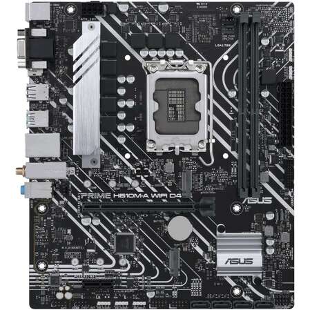 Материнская плата ASUS Prime H610M-A WiFi D4 H610 Socket-1700 2xDDR4, 4xSATA3, 2xM.2, 1xPCI-E16x, 2xUSB3.2, D-Sub, DP, HDMI, WiFi, Glan, mATX