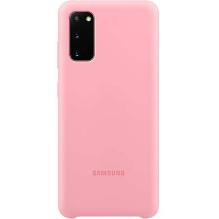 Чехол для Samsung Galaxy S20 SM-G980 Silicone Cover розовый