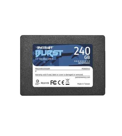 Внутренний SSD-накопитель 240Gb PATRIOT Burst PBU240GS25SSDR SATA3 2.5"