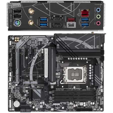 Материнская плата Gigabyte Z790 Eagle AX Z790 Socket-1700 4xDDR5, 4xSATA3, RAID, 3xM.2, 3xPCI-E16x, 5xUSB3.2, 1xUSB3.2 Type C, DP, HDMI, WiFi, 2.5Glan, ATX