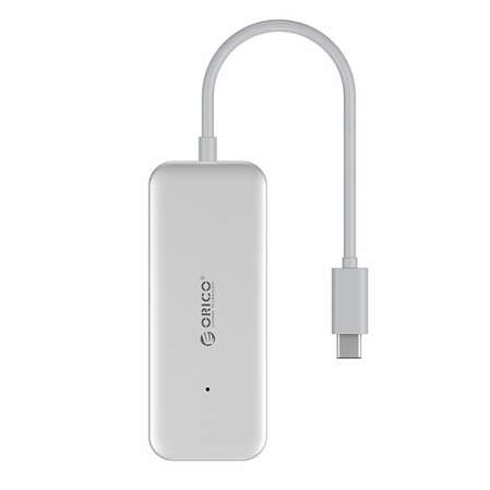 4-port USB type C Hub Orico TC4U-U3 серебристый (USB3.0 тип А х 4)