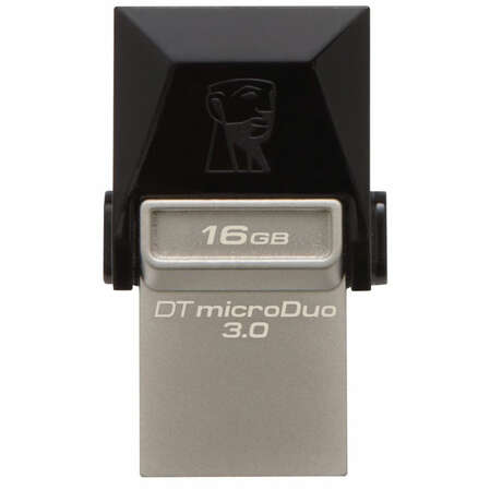 USB Flash накопитель 16GB Kingston DataTraveler micro DUO 3C (DTDUO3/16GB) USB 3.0 Черный