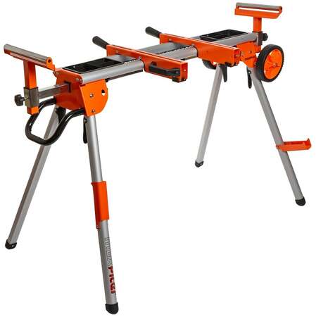 Стол для торцовочных пил MAXPILER MMSS-01 (1090-1675мм, 2 кронштейна, 2 рол.опоры, складной, колеса)