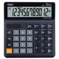 Калькулятор Deli EM01120 черный 12-разр.