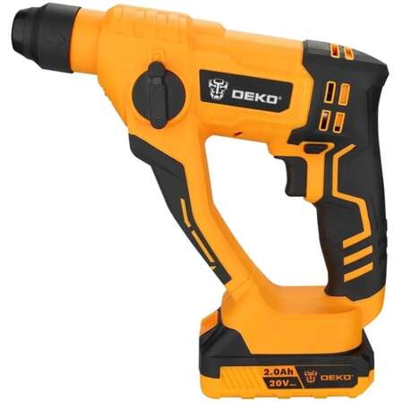 Аккумуляторный перфоратор Deko DKCH20, 20В, 2x2.0Ач в кейсе с патроном CH02 063-4412