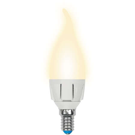 Светодиодная лампа Uniel Яркая LED-CW37 7W/WW/E14/FR PLP01WH UL-00002416