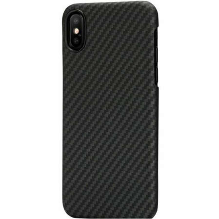 Чехол для Apple iPhone X Pitaka Aramid Case, черный\серый