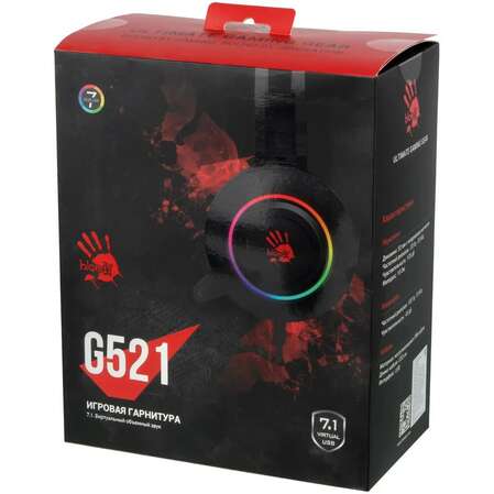 Гарнитура A4Tech Bloody G521 Black