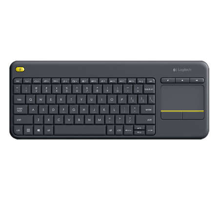 Клавиатура беспроводная Logitech K400 Plus Wireless Touch Keyboard Black