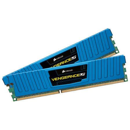 Модуль памяти DIMM 16Gb 2х8Gb KIT DDR3 PC12800 1600MHz Corsair Vengeance Blue Low Profile (CML16GX3M2A1600C10B)