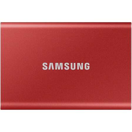 Внешний SSD-накопитель 1Tb Samsung T7 MU-PC1T0R/WW (SSD) USB 3.2 Type C Красный