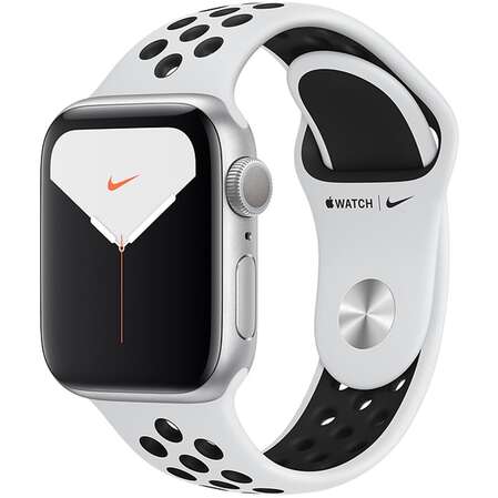 Умные часы Apple Watch Nike Series 5 GPS 44mm Silver Aluminium Case with Pure Platinum/Black Nike Sport Band MX3V2RU/A