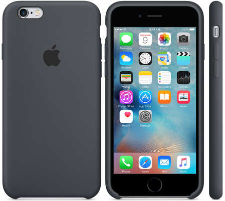 Чехол для Apple iPhone 6 / iPhone 6s Silicone Case Charcoal Gray 