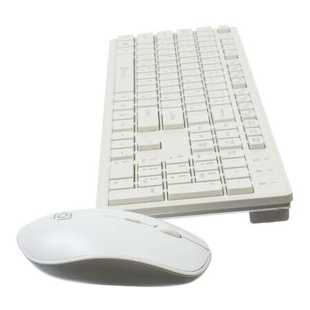Клавиатура+мышь Oklick 240M White беспроводная