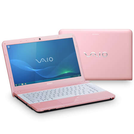 Ноутбук Sony VPC-EA3M1R/PI P6100/4G/320/DVD/bt/HD 5470 512Mb/cam/14"/Win7 HP Pink