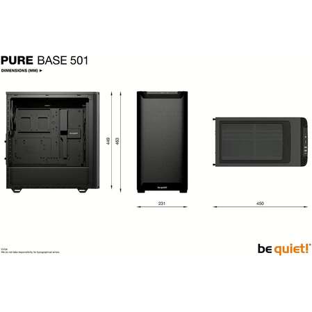 Корпус ATX Miditower be quiet! Pure Base 501 Airflow Window (BGW74) Black