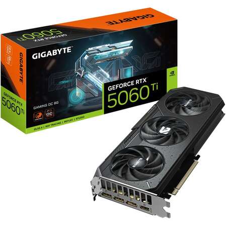 Видеокарта Gigabyte GeForce RTX 5060 Ti 8192Mb, Gaming OC 8Gb (GV-N506TGAMING OC-8GD) 1xHDMI, 3xDP, Ret