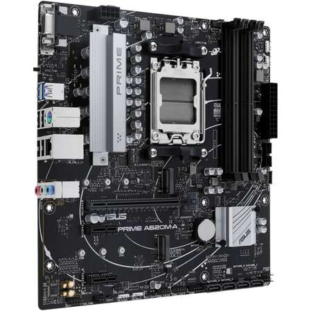 Материнская плата ASUS Prime A620M-A-CSM A620 Socket AM5 4xDDR5, 4xSATA3, 1xM.2, 1xPCI-E16x, 2xUSB3.2, D-Sub, DP, HDMI, Glan, mATX