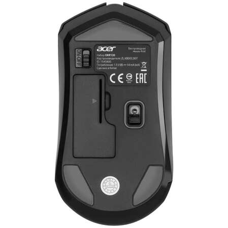 Клавиатура+мышь Acer OKR120 Wireless Black