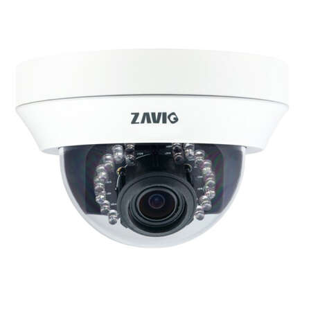 Беспроводная IP камера Zavio D5114 (купольная, комнатная, проводная РоЕ, WXGA (HD720p), день/ночь, ИК, аудио вход/выход)
