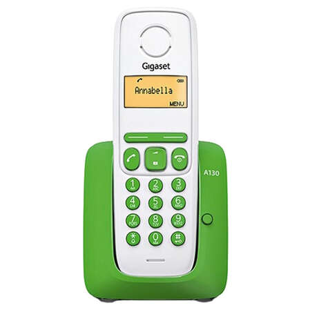 Радиотелефон Gigaset A130 белый/зеленый