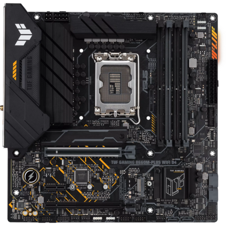 Материнская плата ASUS TUF Gaming B660M-Plus WiFi D4 B660 Socket-1700 4xDDR4, 4xSATA3, RAID, 2xM.2, 2xPCI-E16x, 5xUSB3.2, 1xUSB3.2 Type C, DP, HDMI, WiFi, 2.5Glan, mATX