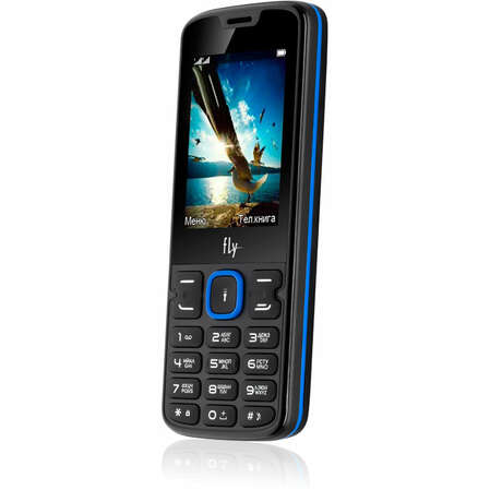 Мобильный телефон Fly FF250 Black/Blue