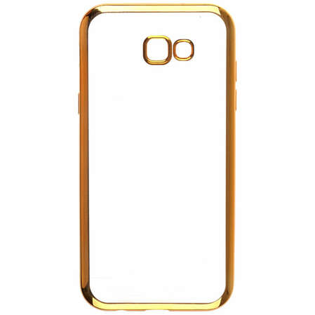 Чехол для Samsung Galaxy A7 (2017) SM-A720F skinBOX silicone chrome border case золотистый