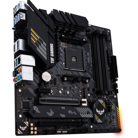 Материнская плата ASUS TUF Gaming B550M-Plus B550 Socket AM4 4xDDR4, 4xSATA3, RAID, 2xM.2, 2xPCI-E16x, 5xUSB3.2, 1xUSB3.2 Type C, DP, HDMI, 2.5Glan, mATX