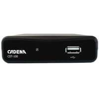 Ресивер Cadena CDT-100 черный DVB-T2