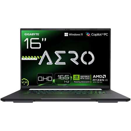 Ноутбук Gigabyte Aero X16 1WH AMD Ryzen AI 7 350/32Gb/1Tb SSD/NV RTX5070 8Gb/16" QHD+/Win11 Silver