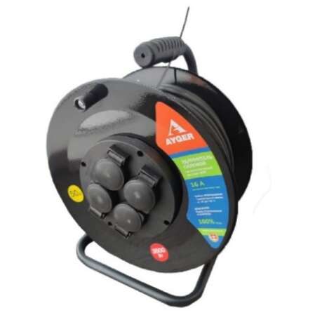 АYGER КГ 3х1,5  50м на металлической катушке IP 44 (c/з) 50033
