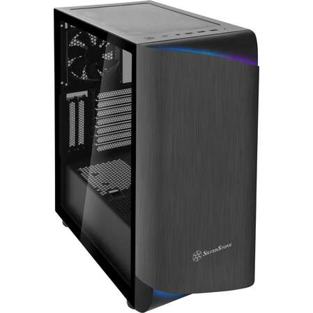 Корпус ATX Miditower Silverstone Seta A1 SST-SEA1TB-G Titanium/Black