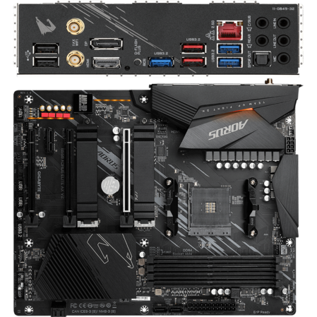 Материнская плата Gigabyte B550 AORUS Elite AX V2 Socket-AM4 AMD B550 4xDDR4, 4xSATA3, RAID, 2xM.2, 3xPCI-E16x, 5xUSB3.2, DP, HDMI, WI-Fi, Glan, ATX Ret
