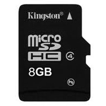 Micro SecureDigital 8Gb HC Kingston (Class 4) (SDC4/8GB)