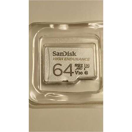 Карта памяти Micro SecureDigital 64Gb SanDisk High Endurance microSDXC class 10 UHS-1 U3 V30 (SDSQQNR-064G-GN6IA)