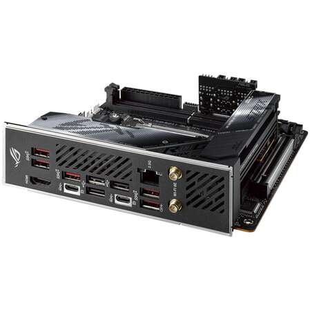 Материнская плата ASUS ROG Strix X670E-I Gaming WiFi X670 Socket AM5 2xDDR5, 2xSATA3, RAID, 2xM.2, 1xPCI-E16x, 5xUSB3.2, 2xUSB3.2 Type C, HDMI, WiFi, 2.5Glan, mini-ITX