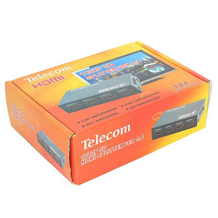 Разветвитель Telecom TTS5020, 1 HDMI вход => 4 HDMI v1.4
