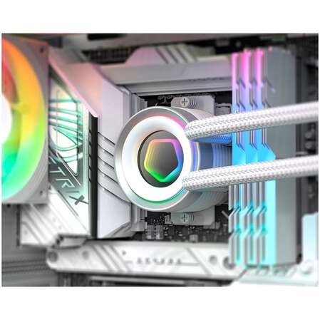 Система водяного охлаждения ID-Cooling FX240 Infinity ARGB White 1150/1155/S1156/1151/1200/1700/1851, AM4/AM5