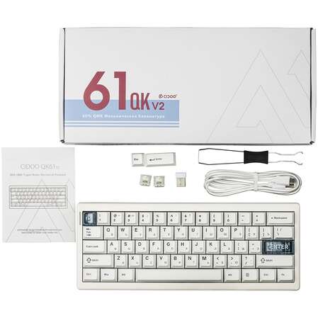 Клавиатура Cidoo QK61 V2 White