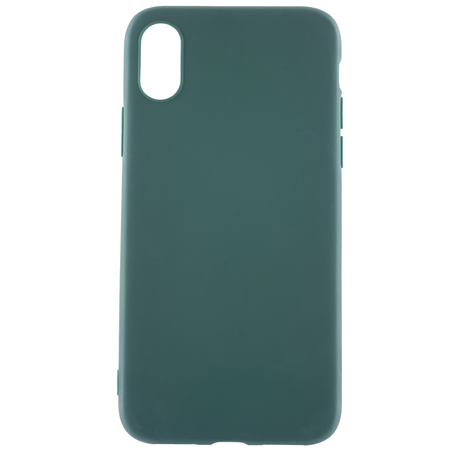 Чехол для Apple iPhone Xs Brosco Colourful, накладка, зеленый