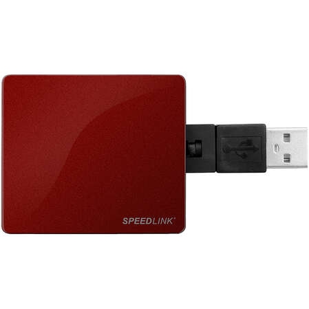4-port USB2.0 Hub SpeedLink Snappy USB Hub Red
