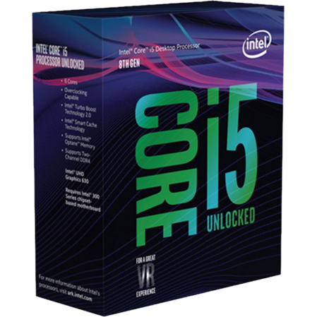 Процессор Intel Core i5-9600K, 3.7ГГц, (Turbo 4.6ГГц), 6-ядерный, L3 9МБ, LGA1151v2, BOX