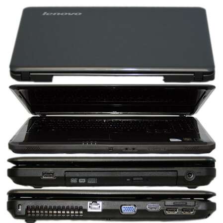 Ноутбук Lenovo IdeaPad G550-2C P7450/3Gb/250Gb/GT210M-512/15.6"/Wf/BT/Cam/Win7 HB 59-026771 серый
