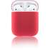 Чехол силиконовый Brosco для Apple AirPods розово-красный