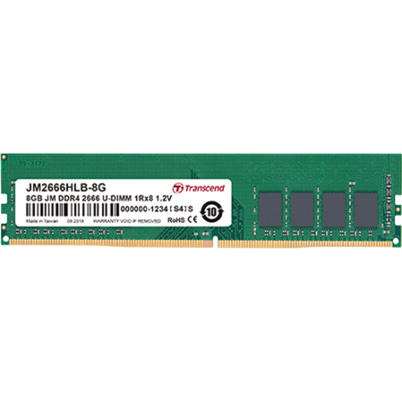 Модуль памяти DIMM 4Gb DDR4 PC21300 2666MHz Transcend (JM2666HLH-4G)