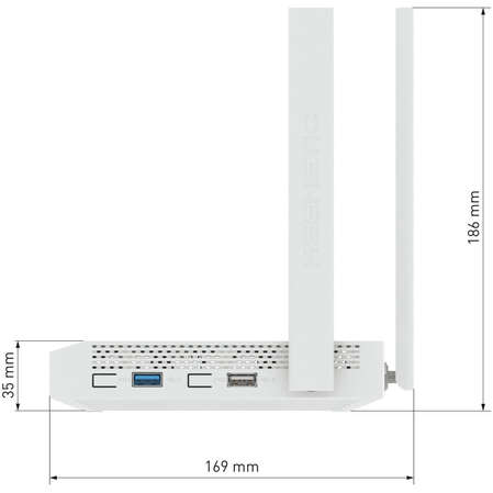 Беспроводной маршрутизатор Keenetic Giga KN-1011 Wi-Fi 6 AX1800 4xGbLAN, 1xGbWAN, 1xSFP 1xUSB2.0, 1xUSB3.0, поддержка 3G/4G модема