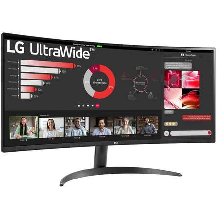 Монитор 34" LG UltraWide 34WR50QK-B VA 3440x1440 5 ms HDMI, DisplayPort